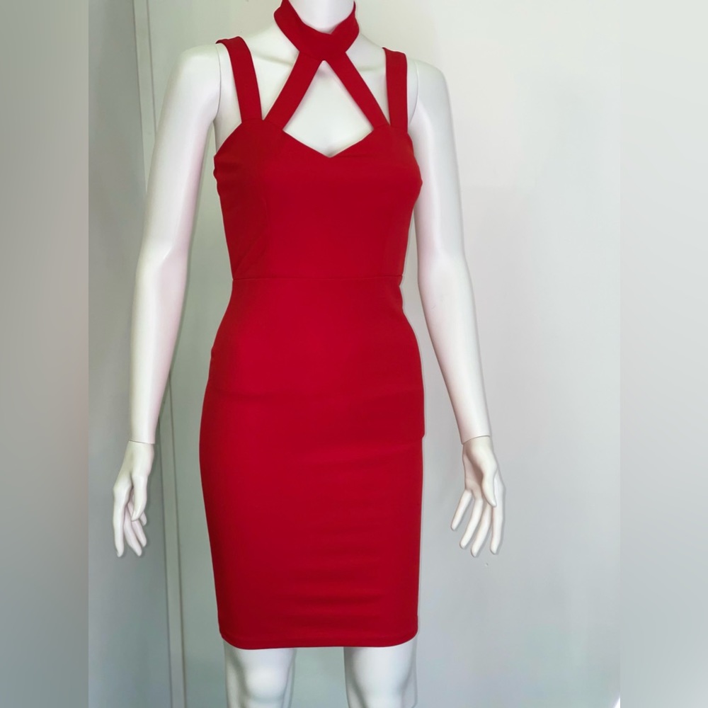 Red Halter Dress